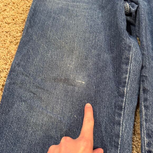 Vintage Y2K Dickies Carpenter Utility Pockets Blue Denim Jeans Distressed 38x30 - Picture 4 of 8